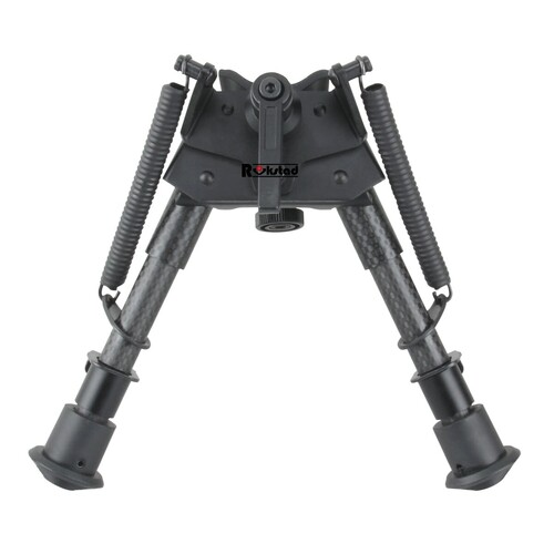 Carbon Fiber 6-9" Swivel Spring Bipod